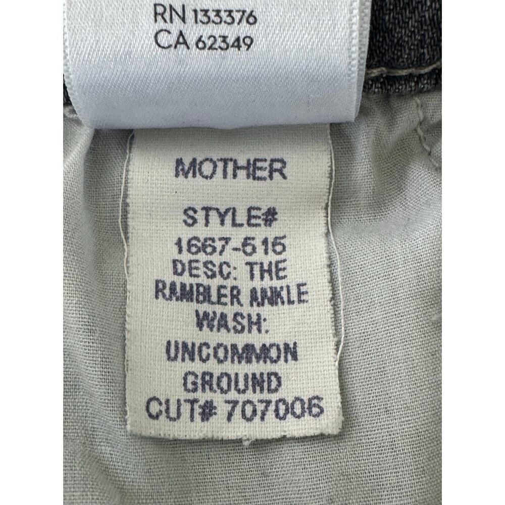 MOTHER The Rambler Ankle Jeans 28 Uncommon Ground Gray Straight Leg - Picture 12 of 16